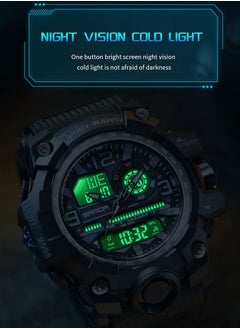 Sanda Sanda Men's Sports Watch, waterproof digital timer with alarm and screen, quartz, analog, electronic, 3133  - Image 4