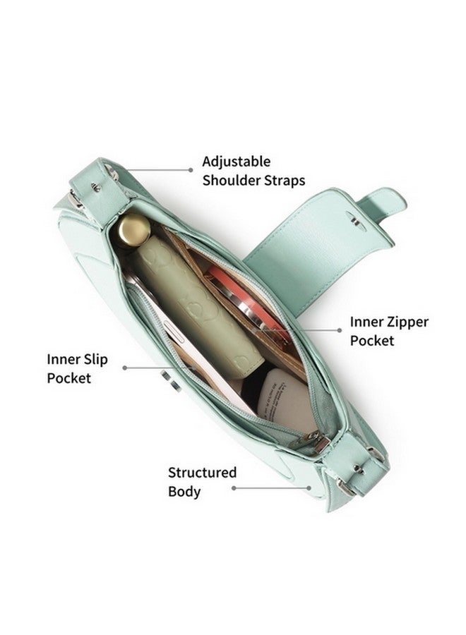 Fastrack Casual Shoulder Bag with Zipper and Magnet Closure for Girls, Medium Size with Internal Zipper Pocket, Made with High-Quality Faux Leather - Image 3