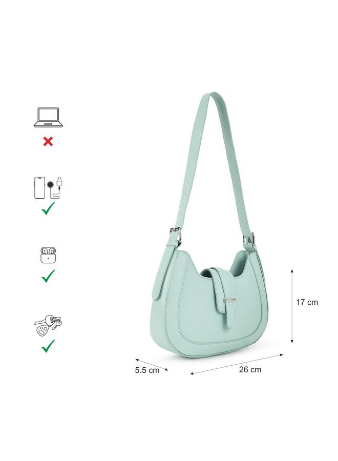 Fastrack Casual Shoulder Bag with Zipper and Magnet Closure for Girls, Medium Size with Internal Zipper Pocket, Made with High-Quality Faux Leather - Image 4