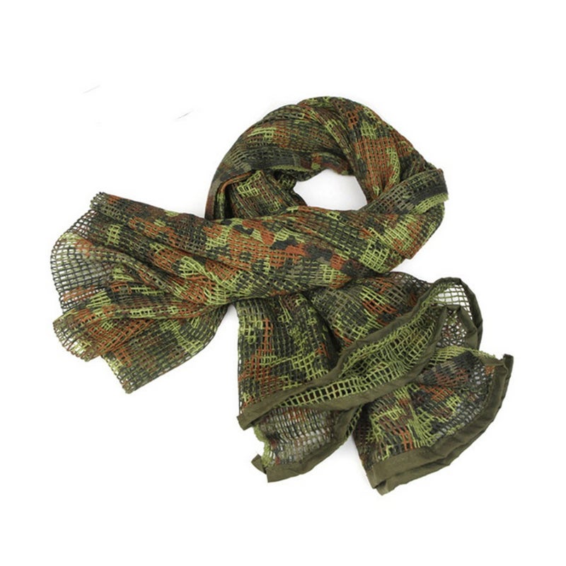 Veil Camo Scarf， Double Printing Tactical Camouflage Mesh Scarves for Hunting Sports& Other Outdoor Activities - Image 3