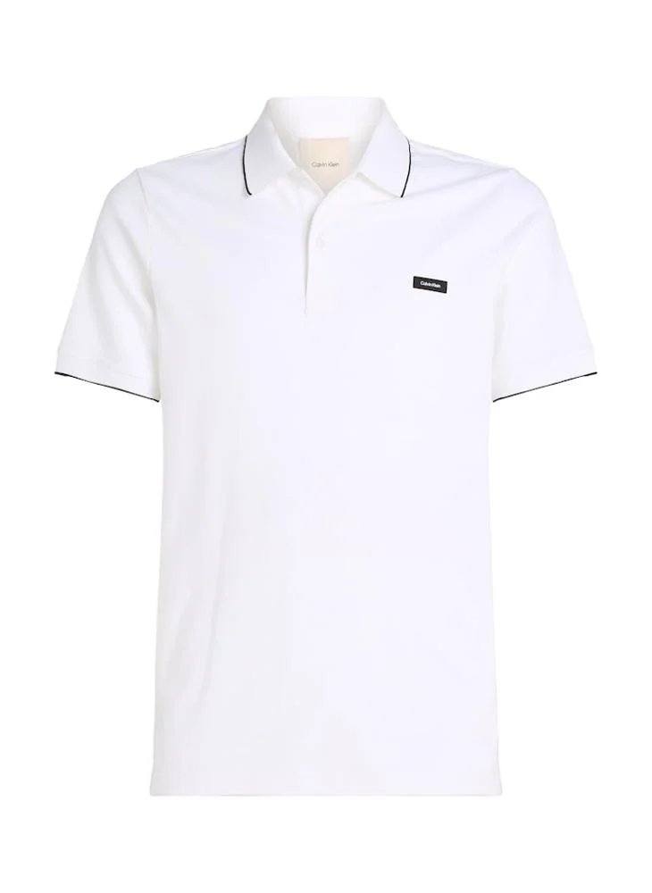 CALVIN KLEIN Slim Stretch Cotton Pique Polo