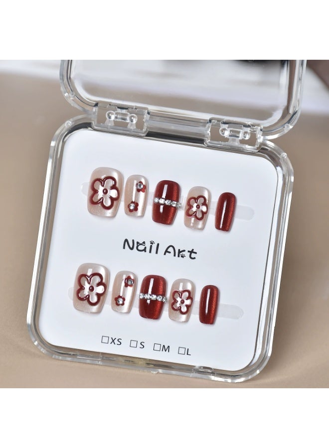 Handmade Press-On Nails – Luxury Glue-On Fake Nails – Reusable & Easy to Apply
