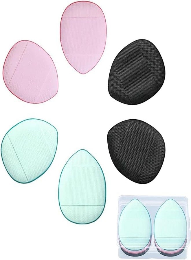 BANIRA Mini Finger Powder Puff Soft Makeup blender,Sponge -Multicolor (medium, 4pcs) - Image 1