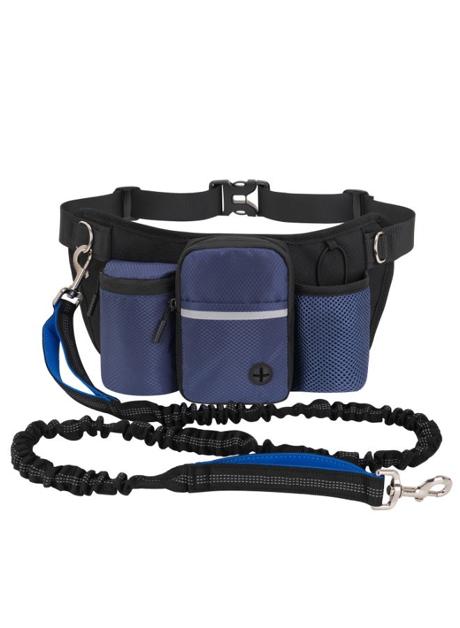 LANNEY Hands Free Dog Running Leash with Multi-Pocket Waist Belt - Image 1