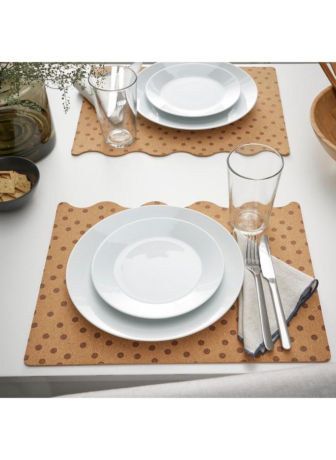 Zaboon - Place mat, cork/dotted, 42x32 cm - Image 1