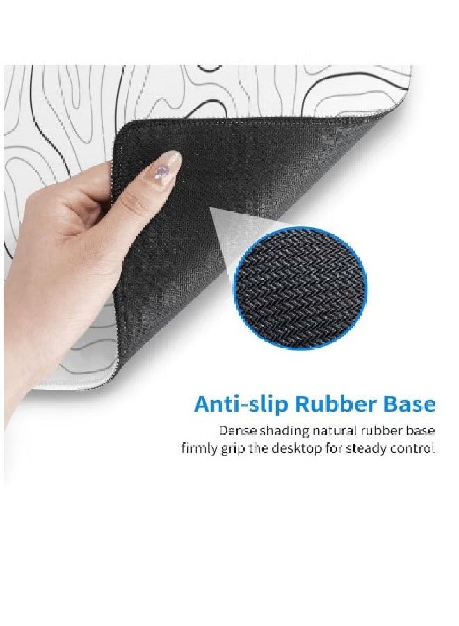 Gaming Laptop Mouse Pad Topographic Gaming Mouse Pad Big Desk Pads PC Keyboard Non-Slip 800 * 300 * 3mm Thick Rubber Mouse Pads - Image 2