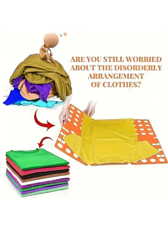 Lazy Folding Board Space Saving Creative Design Durable Plastic Random Color For Small Clothes - Image 5