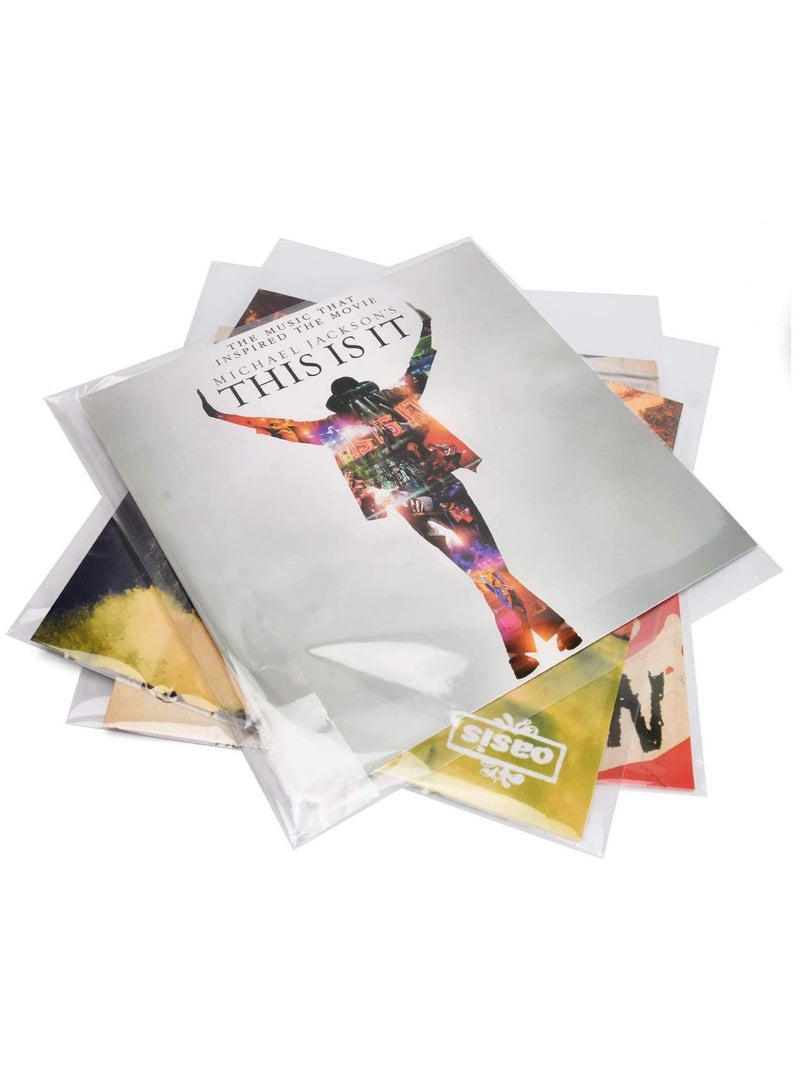 Clear Plastic Protective, LP Outer Sleeves Vinyl Record Sleeves Album Covers 12.79" x 12.9" Provide Your LP Collection with The Proper Protection(100PCS) - Image 2