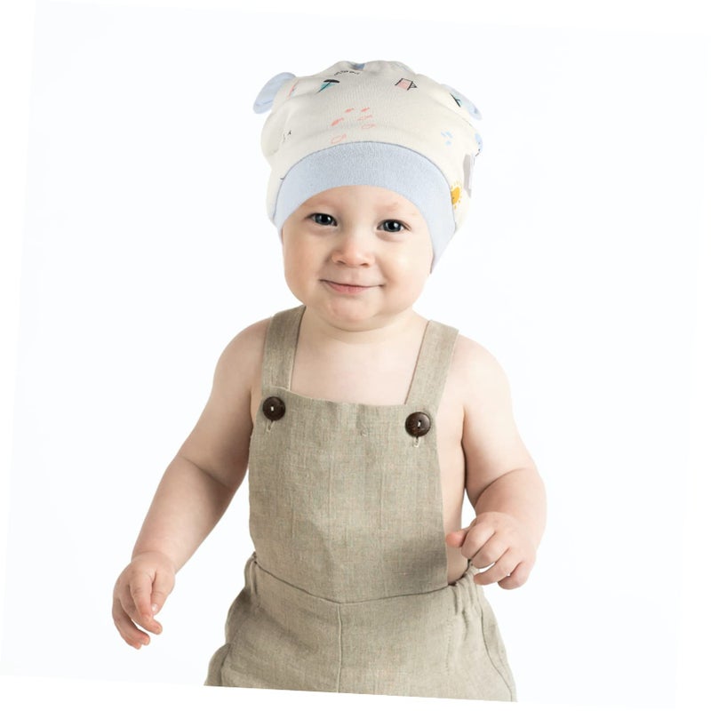 Soft Cotton Baby Hat For Newborns Toddlers Boys Girls Warm Sleeping Cap - Image 3