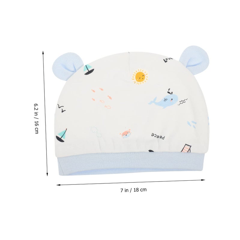Soft Cotton Baby Hat For Newborns Toddlers Boys Girls Warm Sleeping Cap - Image 4