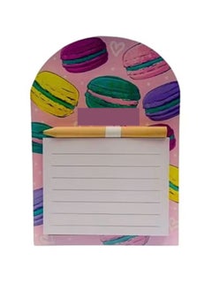 Sadaf Memo Pad 40-Sheet  With Pencil And Magnetic Back Assorted Designs For Fridge, Locker, File Cabinet etc  - Image 1
