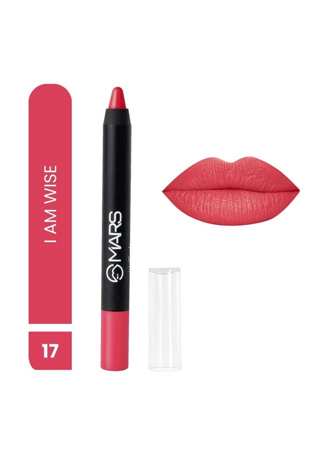 مارس أحمر شفاه MARS طويل الأمد يدوم حتى 12 ساعة | لمسة نهائية غير لامعة | مقاوم للماء | لا يتلطخ ولا يتزحزح من لونه (3.5 جم) (17-I Am Wise) - Image 2