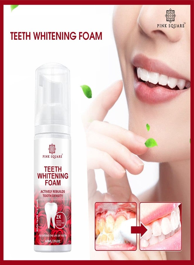 Pink Square Teeth Brightening Foming Toothpaste to Get Long Lasting Whitener Tooth Oralcare Pack of 1 of 60 ML - Image 3