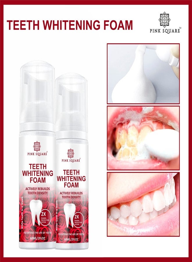 Pink Square Teeth Brightening Foming Toothpaste to Get Long Lasting Whitener Tooth Oralcare Pack of 1 of 60 ML - Image 4