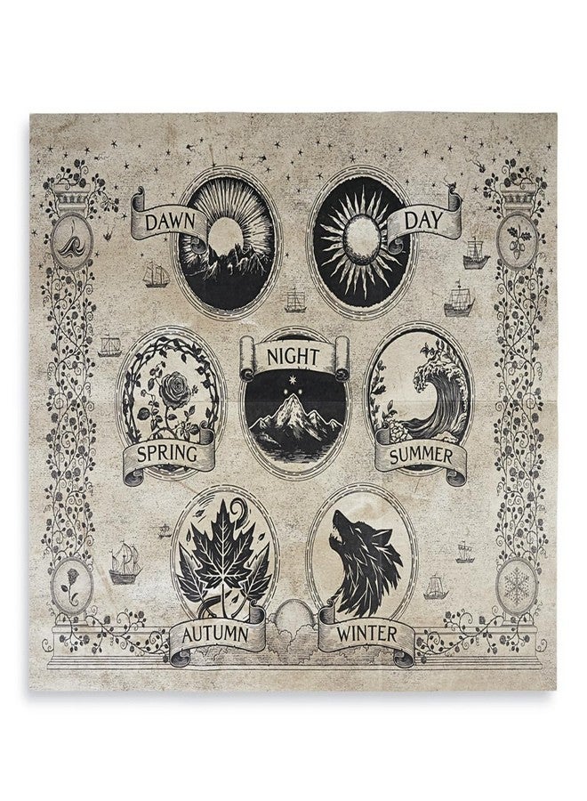 ConQuest Journals A Court of Thorns and Roses Prythian World Map, Authentic Parchment-Style Paper, Double-Sided ACOTAR Artwork, Folded Print, 16'' x 20'', Officially Licensed Sarah J. Maas Collection - Image 2