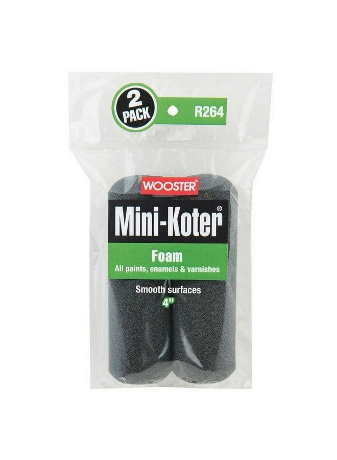 Wooster 2-Piece Mini-Koter High Capacity Foam Paint Roller Cover Black 4 Inch 00R2640040 - Image 1