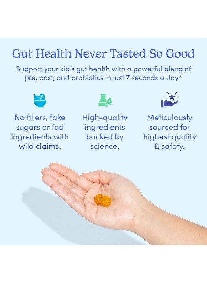FIRST DAY Kids Probiotic Gummies - 3 in 1 Probiotics for Kids + Prebiotic & Postbiotic - Prebiotics & Probiotics for Digestive Health & Immune Support - Vegan, Gluten Free, 30-Day Supply - Image 5
