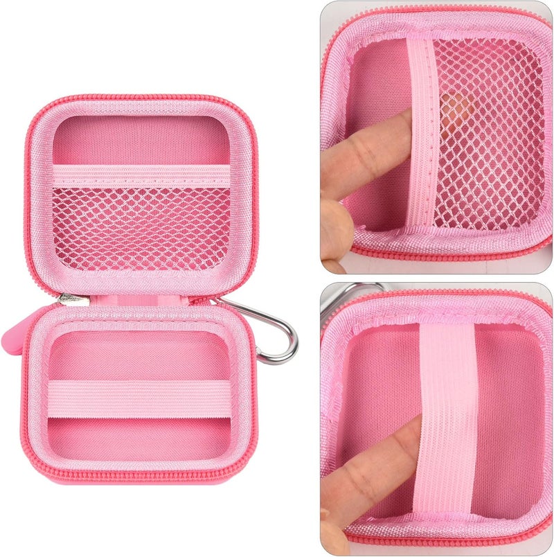 Comecase Chip Card Reader Scanner Case, Hard Carrying Bag Holder Fits Square A-SKU-0485 Contactless and Chip Reader with USB Charge Cable for EMV Chip Cards/Apple Pay/Android Pay/More - Pink - Image 4