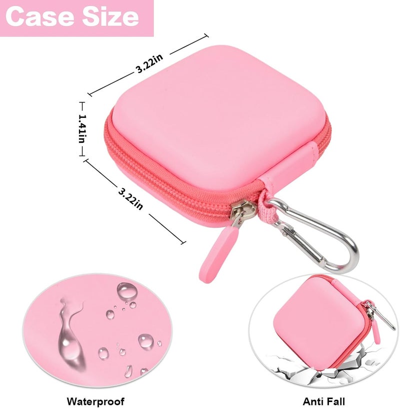 Comecase Chip Card Reader Scanner Case, Hard Carrying Bag Holder Fits Square A-SKU-0485 Contactless and Chip Reader with USB Charge Cable for EMV Chip Cards/Apple Pay/Android Pay/More - Pink - Image 5