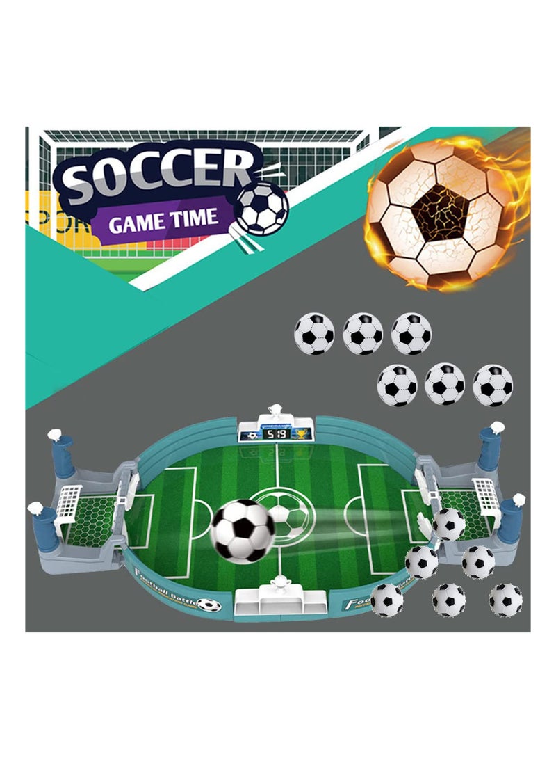 Zikra مجموعة لعبة كرة القدم على الطاولة، لعبة كرة القدم المصغرة مع 6 كرات، لعبة كرة القدم التفاعلية المكتبية للأطفال والبالغين، هدية كأس العالم، للصالات، الحفلات - Image 4