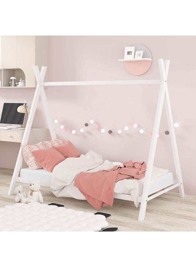 Al Home Kids Bed: 120x200x140, White by Alhome - 110112783