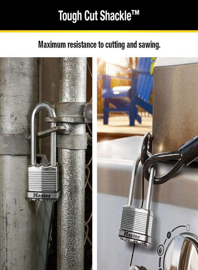 Master Lock M5XTLJ Magnum Heavy Duty Outdoor Padlock with Key, 2 Pack Keyed-Alike - Image 3