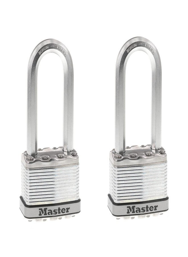 Master Lock M5XTLJ Magnum Heavy Duty Outdoor Padlock with Key, 2 Pack Keyed-Alike - Image 1