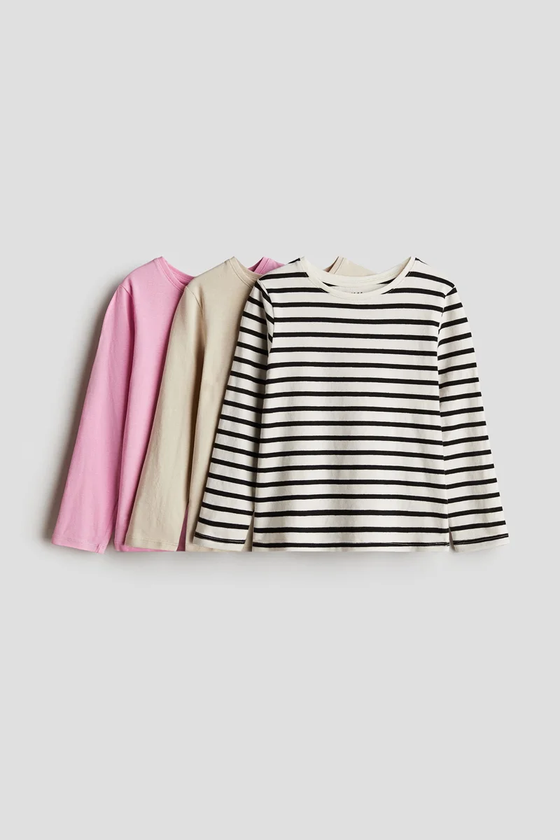 H&M 3-pack long-sleeved tops