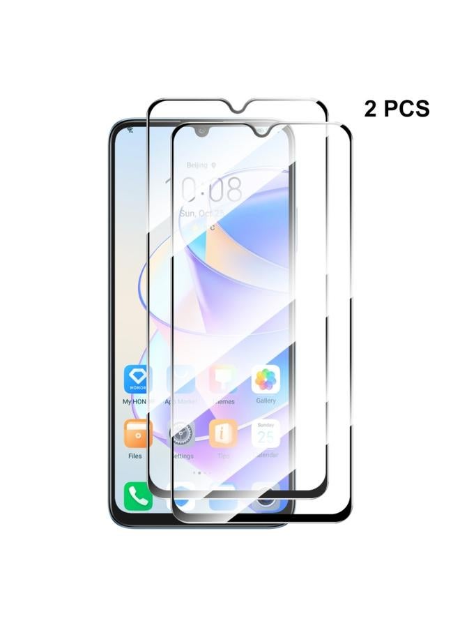 Green Tiger Honor X7A 4G Global 2pcs ENKAY Hat Prince Full Glue 0.26mm 9H 2.5D Tempered Glass Full Film - Image 1