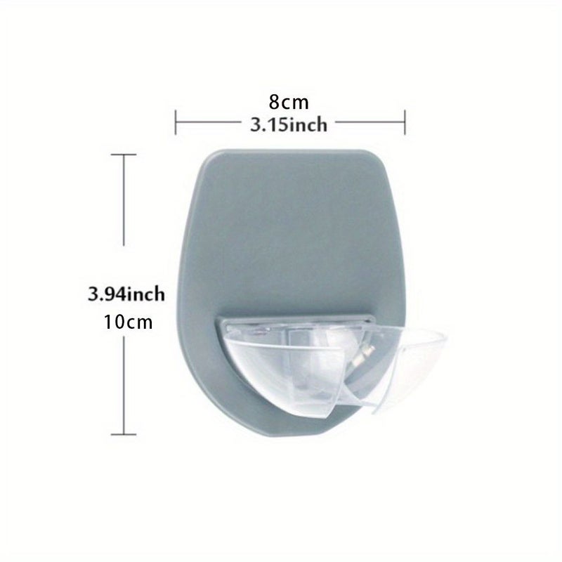 Gray Wine Cup Holder Shelf for Bathroom Shower Storage Rack Organizer - Image 3
