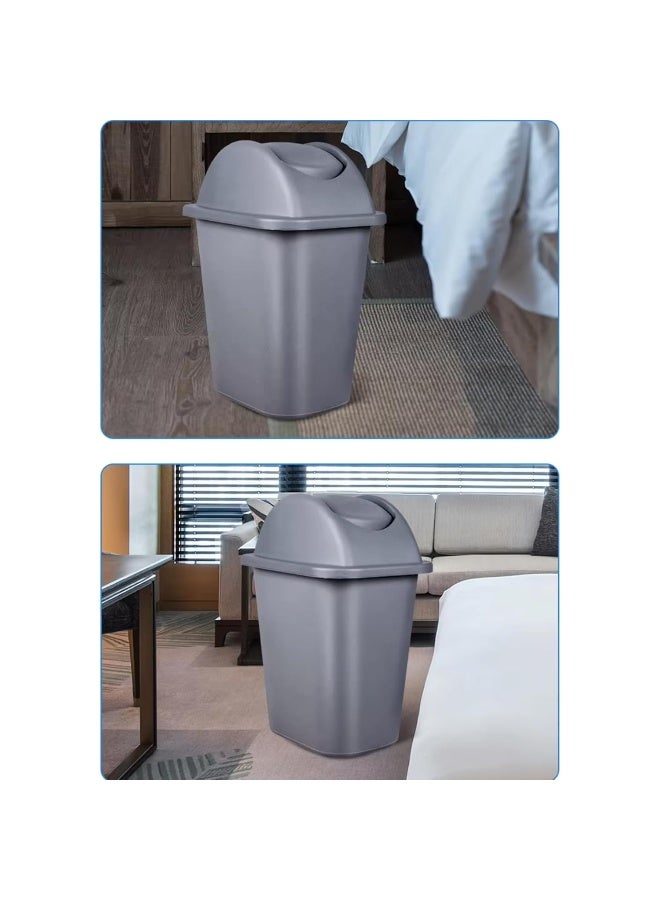 AKC 25LTR Outdoor Plastic Waste Bin with Swing Lid – Recycle Bin for Kitchen & Garden, Durable Heavy-Duty Garbage Bin, Gray - Image 5