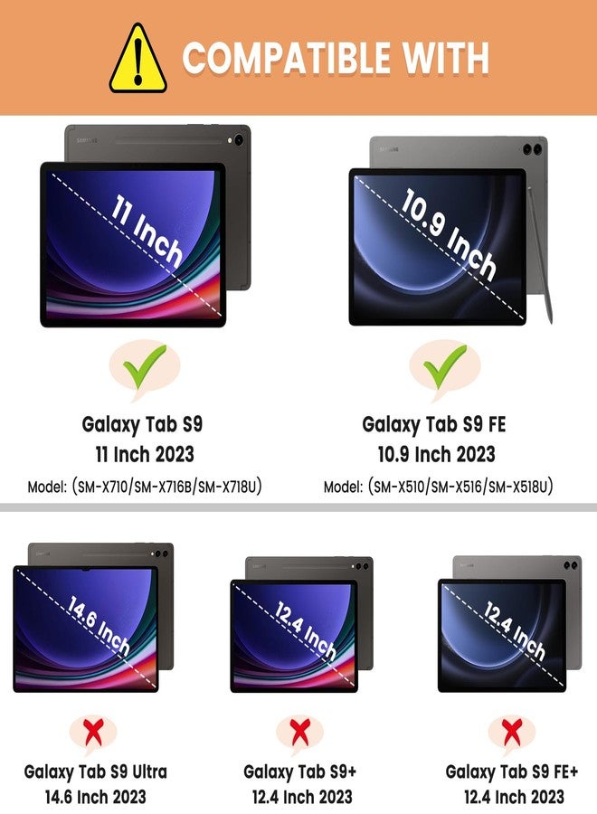 إنفيلاند جراب AGAKULL ND لجهاز Galaxy Tab S9، غطاء حامل متعدد الزوايا متوافق مع جهاز Samsung Galaxy Tab S9 مقاس 11 بوصة SM-X710/SM-X716B/SM-X718U إصدار 2023 [تشغيل/إيقاف تلقائي]، أخضر داكن - Image 2