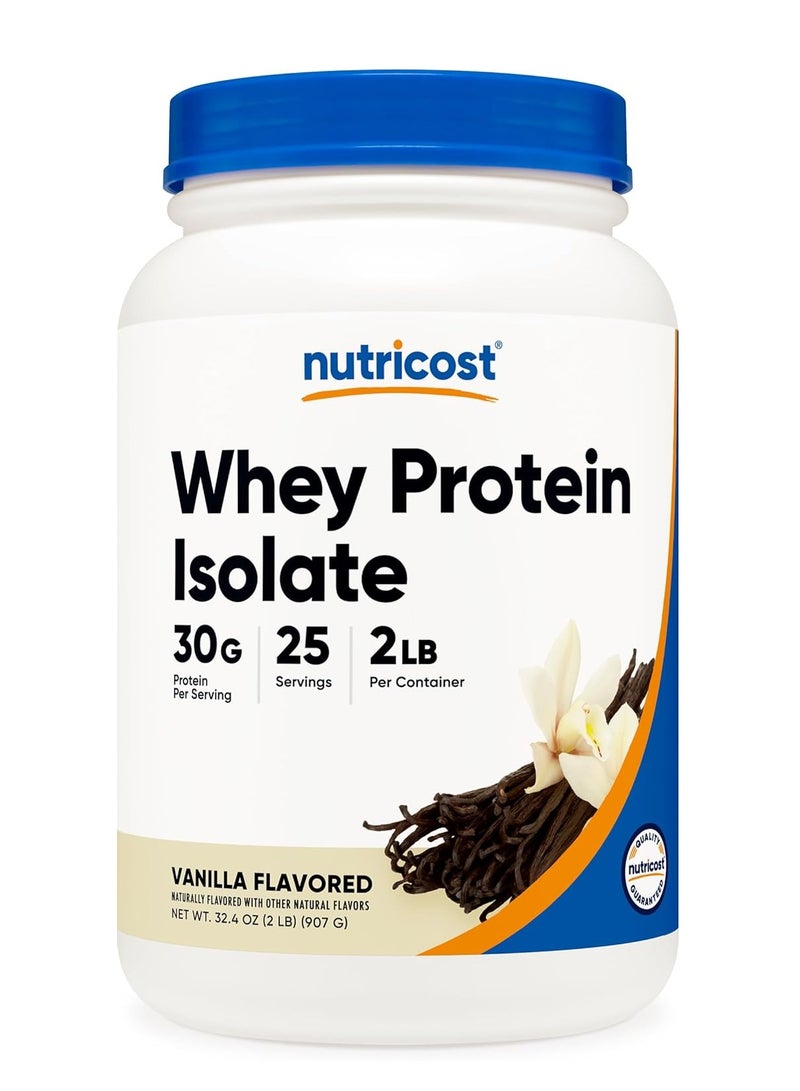 Nutricost Whey Protein Isolate Powder Vanilla 2lb - Image 1