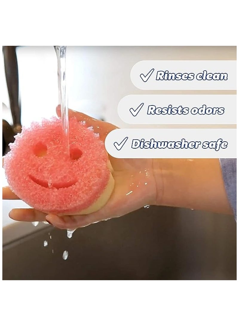 سكراب دادي سكرب مامي منظف مزدوج الجوانب وإسفنجة باللون الوردي - Image 2