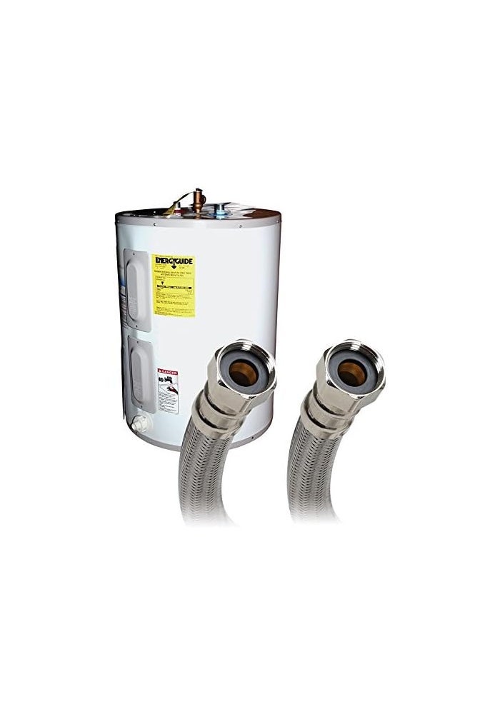 Fluidmaster B1H12 Braided Stainless Steel Water Heater Connector - 3/4 F.I.P. Thread, 12-Inch Length - Image 3