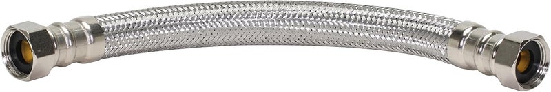 Fluidmaster B1H12 Braided Stainless Steel Water Heater Connector - 3/4 F.I.P. Thread, 12-Inch Length - Image 2