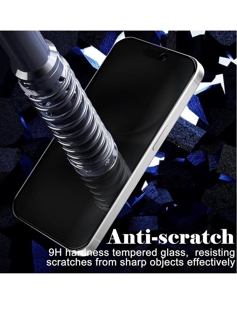 ELTRAZONE 2-Pack Privacy Screen Protector for iPhone 16 / iPhone 15 / iPhone 15 Pro 6.1" – [Anti-Spy] [9H Hardness] [Anti-Scratch] Tempered Glass - Image 5