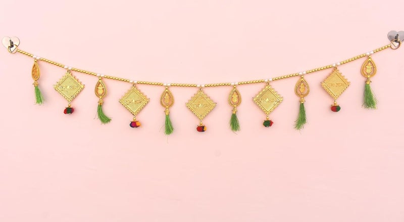 CREYENTES Shub Labh Toran Door Bandhanwar Toran Diwali Decoration Items Home Mandir Puja DcorNavratri Onam Pongal Pooja Room 315 Feet Subh Labh - Image 1