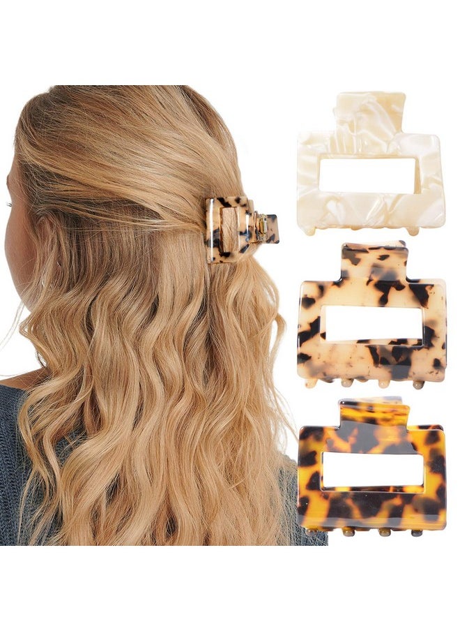 Aileam - Tortoise Shell Ponytail Cuffs Elastic Hair Band Hair Tie Leopard French Design Hair Band Headwear for Women Girls,Pack of 3 - Image 1