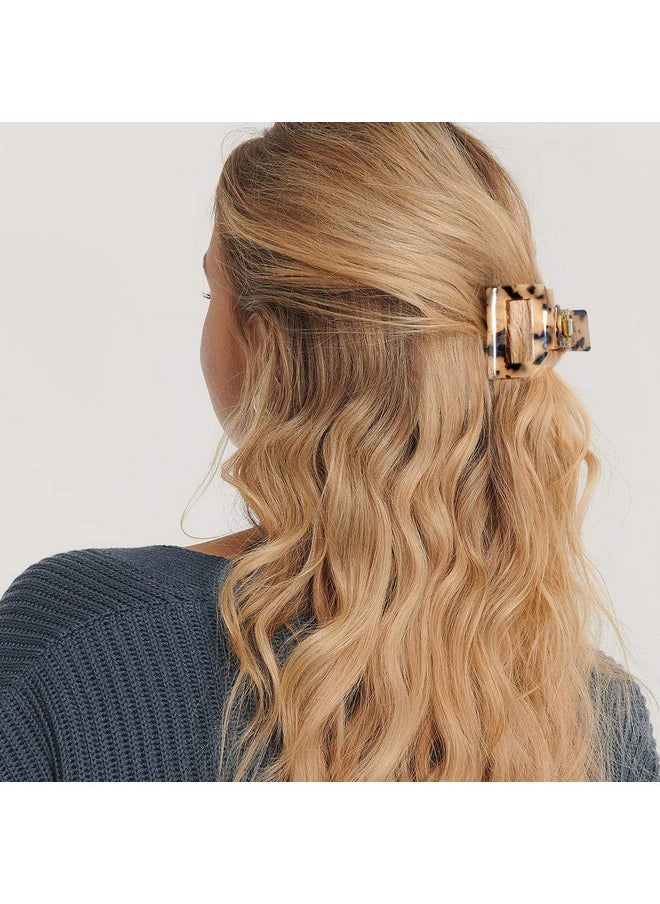 Aileam - Tortoise Shell Ponytail Cuffs Elastic Hair Band Hair Tie Leopard French Design Hair Band Headwear for Women Girls,Pack of 3 - Image 1