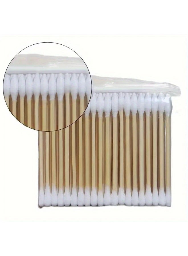 يوكانبي عبوة من 3 (300 عودًا) أعواد قطن مزدوجة الطرف – متعددة الاستخدامات لتنظيف الأذن والأنف وتطبيق المكياج - Image 3