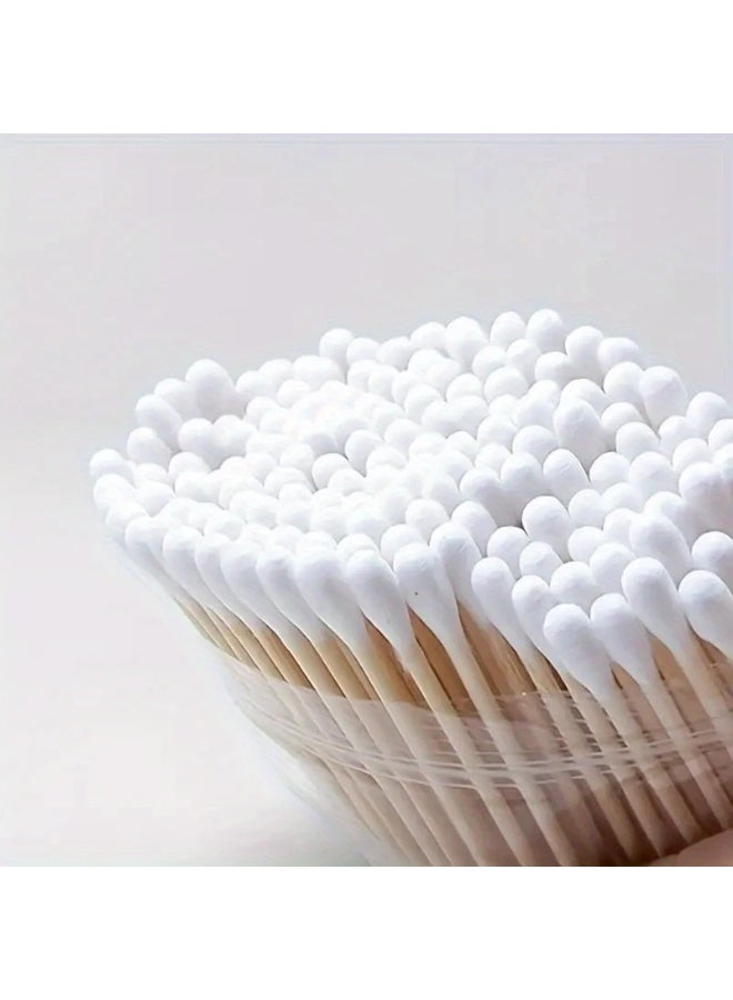 يوكانبي عبوة من 3 (300 عودًا) أعواد قطن مزدوجة الطرف – متعددة الاستخدامات لتنظيف الأذن والأنف وتطبيق المكياج - Image 4