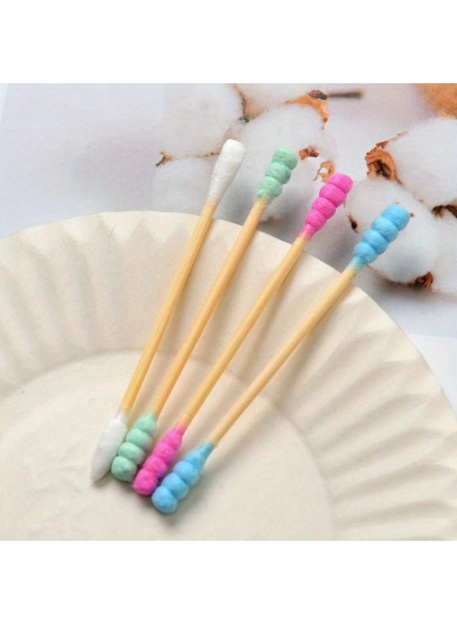 يوكانبي عبوة من 3 (300 عودًا) أعواد قطن مزدوجة الطرف – متعددة الاستخدامات لتنظيف الأذن والأنف وتطبيق المكياج - Image 5