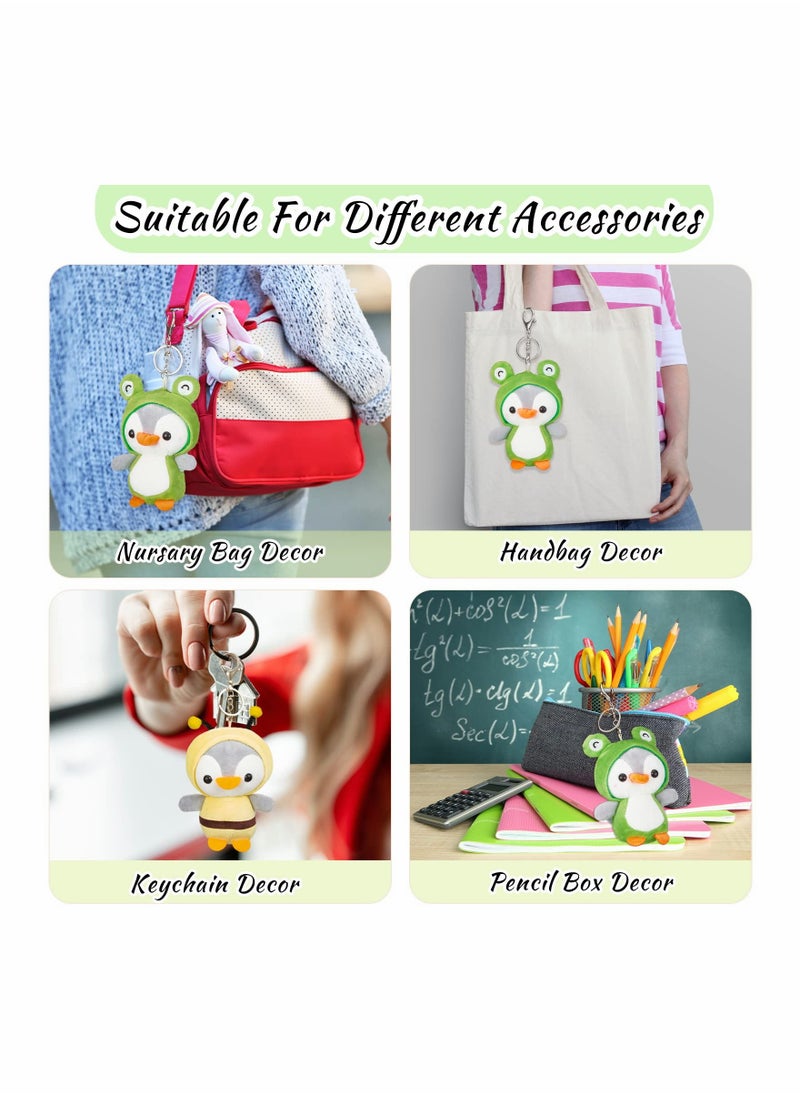 Generic - Adorable Mini Penguin Keychains - Set of 2 Stuffed Plush Penguins, 5-Inch Cute Animal Keychains for Backpacks, Kids' Birthday Party Favors and Accessories. - Image 1