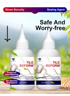 ASHILE 150ML Tile Grout Paint Filler Tube Grout Caulk Sealant Glue Sealer For Bathroom Shower Kitchen Ceramic Tile Repair Restore And Renew Tile Joints Line Gaps Replace Grout Pen, White  - Image 3