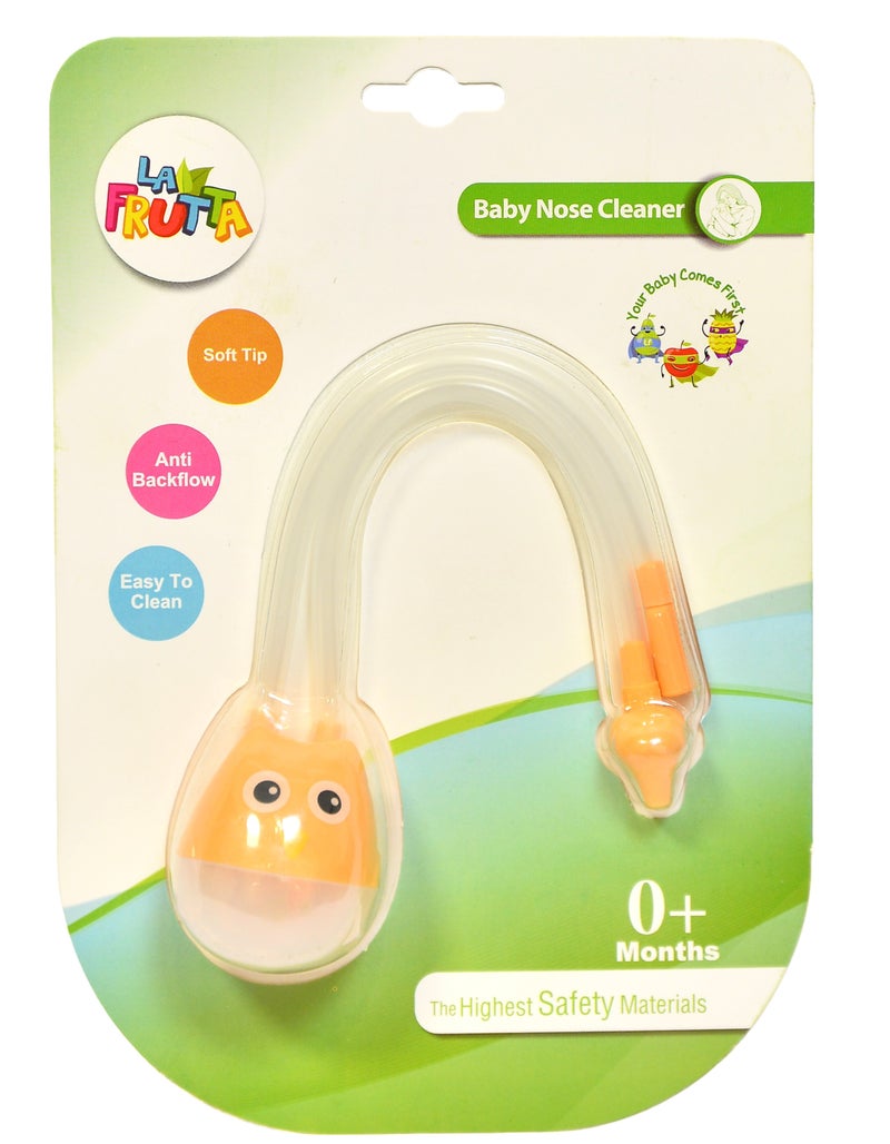 La Frutta Baby Nose Cleaner  (Nose Aspirator with Reservoir) - Orange (M:0+) - Image 1