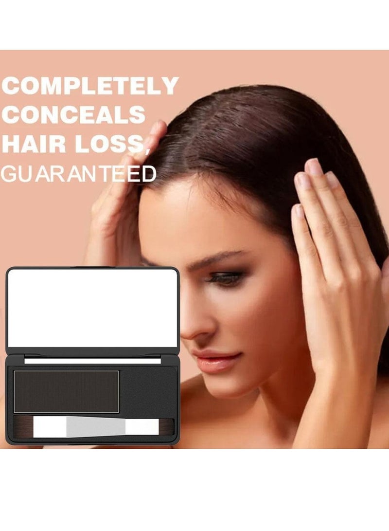 Sevich Hair Root Concealer Waterproof Full Magic Hair Powder for Hair Root Hair Color Shadow Cover Grey Hair Root Hair Touch Up Thin Hair Powder Hair Shadow Cover Powder Black 8g - Image 3
