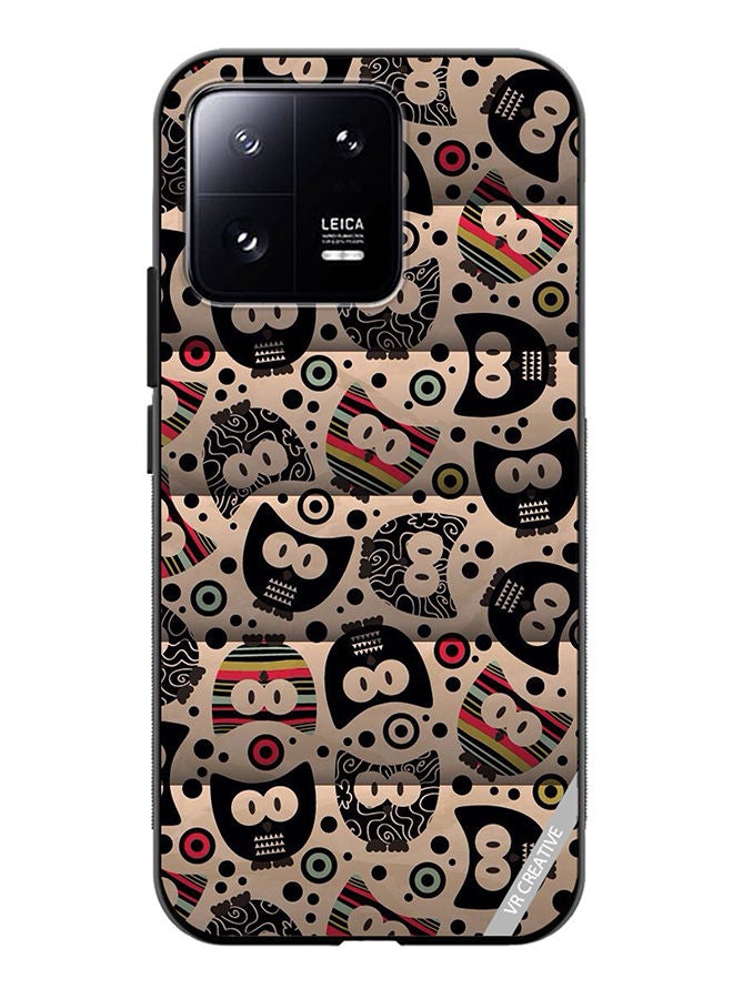 VR CREATIVE Protective Case Cover For Xiaomi 13 Cartoon Owl Design Multicolour - Image 1