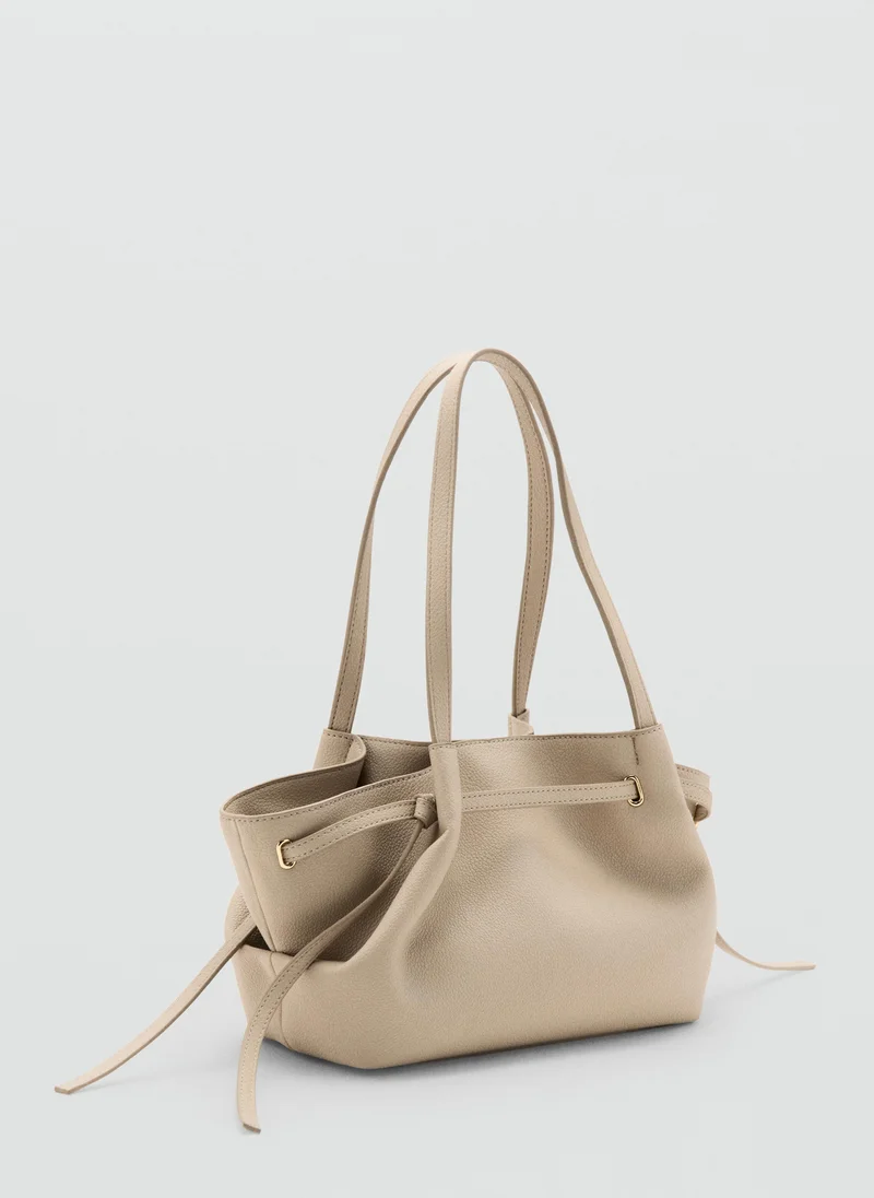 Mango Medium faux leather shoulder bag