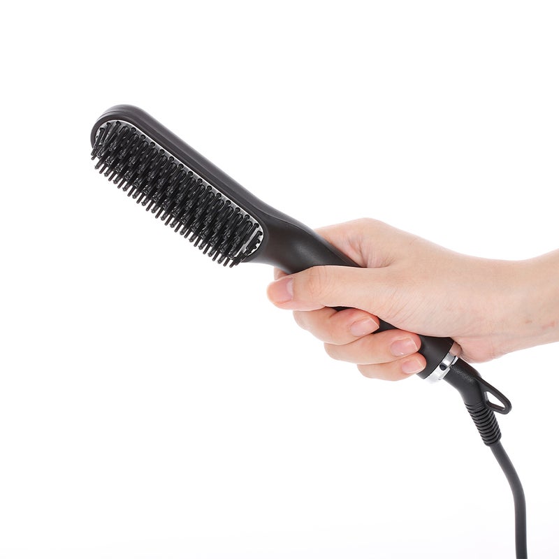 Hair Straightener Brush Electric Straightening Comb 3 Levels Temperature Lock Fast Heating Auto-Off Hot Comb - Image 2
